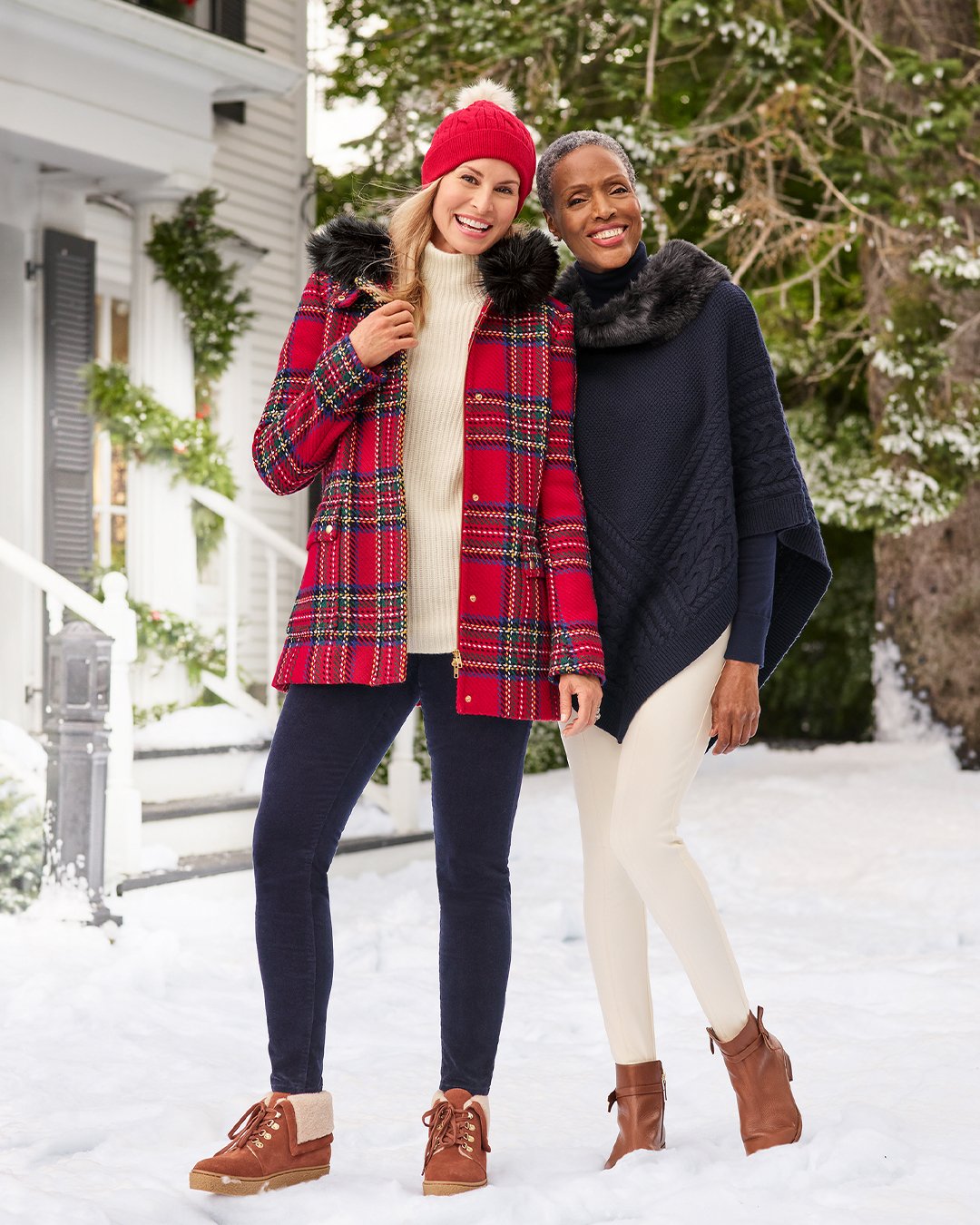 Christmas outfits Cozy knits and plaids
