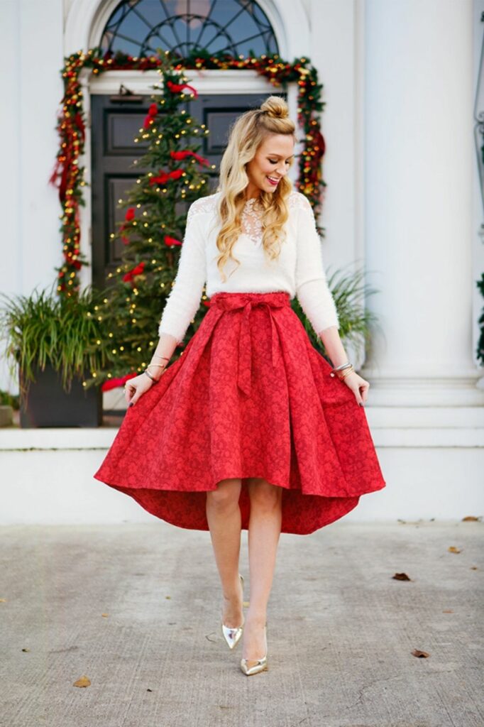 Chic festive Christmas outfit